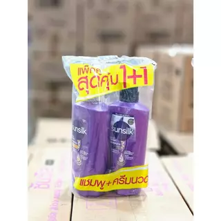 🔥ส่งเร็ว•ของแท้•ใหม่🔥!!แพ็คคู่ ซื้อ1ฟรี1ขวด!! Sunsilk Shampoo ซันซิล แชมพู+ครีมนวด ครบสี ขนาด 350 มล.