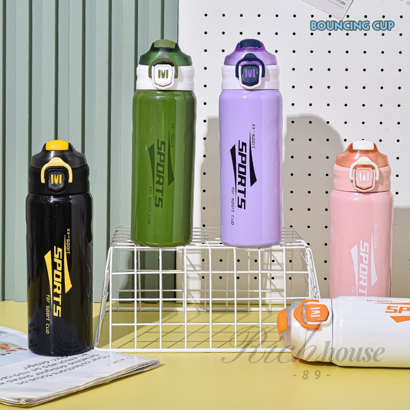 กระบอกน้ำเก็บความเย็น/ความร้อน สเตลเลส 316 ขวดน้ำ 600ml เก็บอุณหภูมิ ได้ยาวนาน B0141