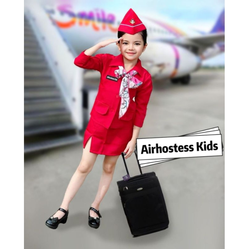 ชุดแอร์โฮสเตสสีแดง/ชุดแอร์โฮสเตส - รูปที่ 3