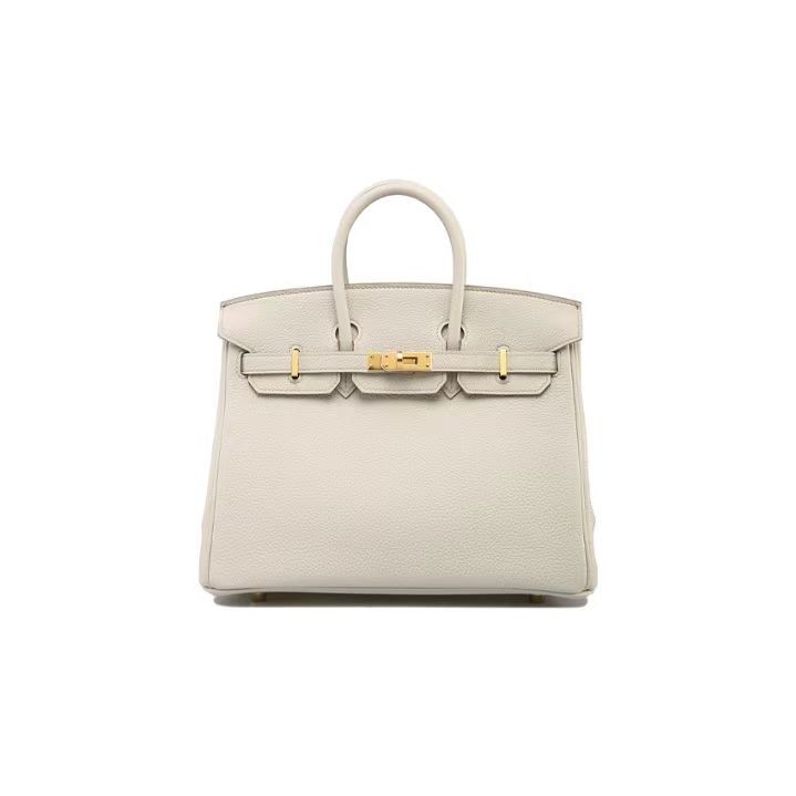 HERMES แอร์เมส Birkin 25/30Gold Silver หัวเข็มขัดหนัง TOGO หนังวัว หนังจระเข้ Platinum กระเป๋าถือ สำ