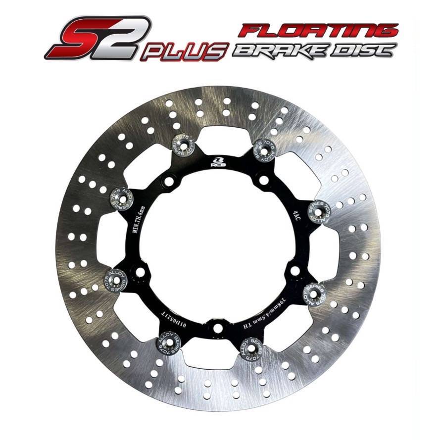จานเบรคหน้า 298 mm. RCB S2+SERIES. FLOATING BREAK DISK YAMAHA R3 / X-MAX / T-Max  ของแท้