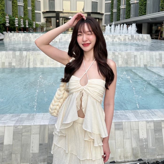 ( พร้อมส่งทุกสี ) TheBlancPale : Marina top : Freesize อก 30-38 เสื้อไปทะเล สวยมากมาก ยอดขายกว่า3000