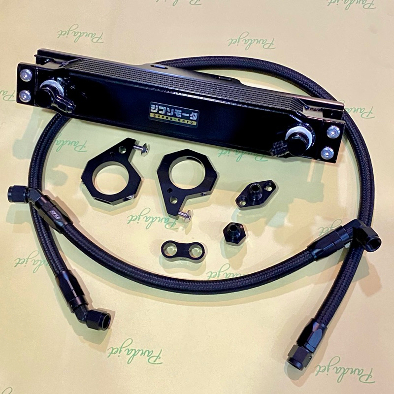 Oilcooler SR400 Kit ออยคูลเลอร์ Gypso-Moto แบบข้าง พร้อมอุปกรณ์ครบ ทักแชท เลือกสีได้