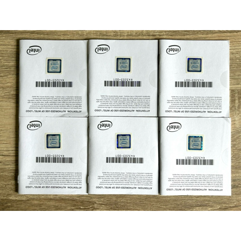 คู่มือ  CPU INTEL PENTIUM CORE i3-i5 GEN 9 พร้อมสติ๊กเกอร์