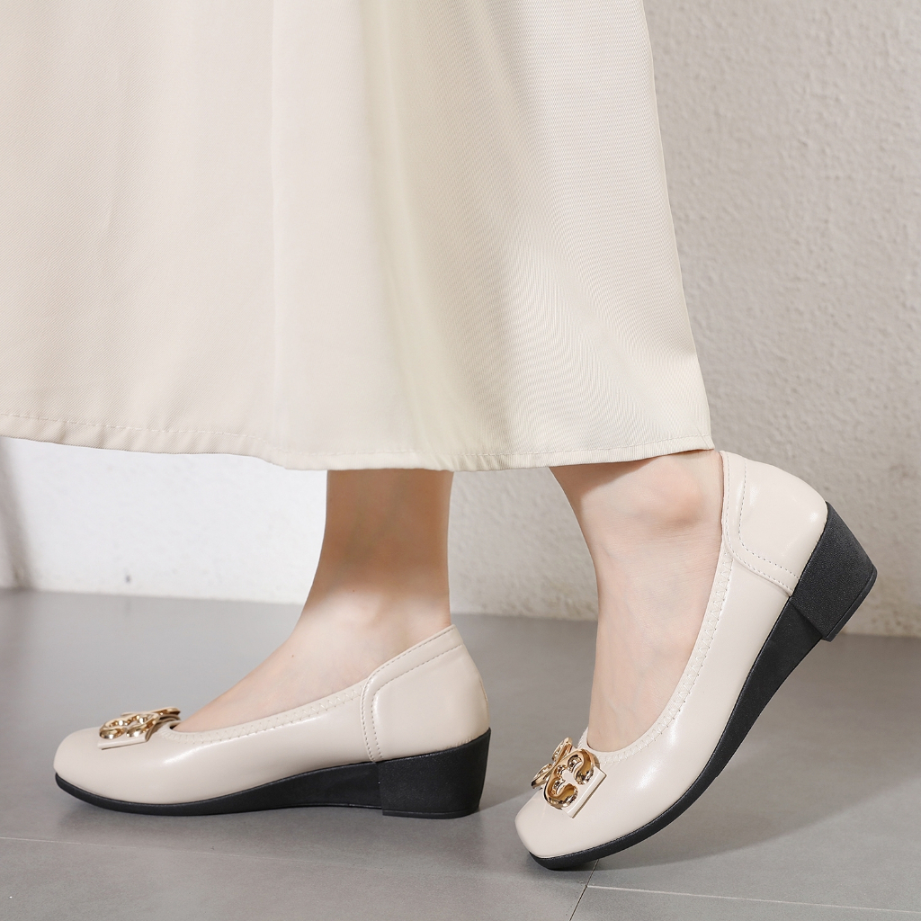 Angel รองเท้าคัชชู ส้นเตารีด สูง 1.5 นิ้ว ใส่ตรงไซส์ (ถ้าอวบมากเพิ่มไซส์) - รูปที่ 6