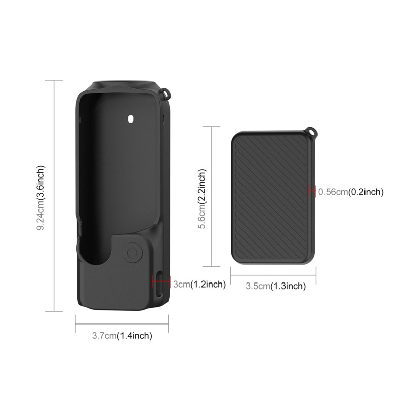 PULUZ เคส ซิลิโคน สำหรับ DJI OSMO POCKET3  พร้อม ฝาปิดหน้าจอ  PULUZ Silicone Case with display Screen Cover for POCKET3