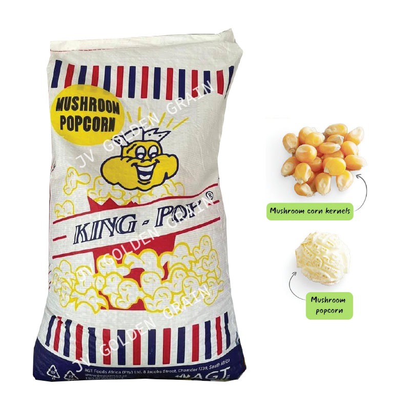 ป๊อปคอร์น King Pop มัชรูม เห็ด ยกกระสอบ น้ำหนัก 22.68kg