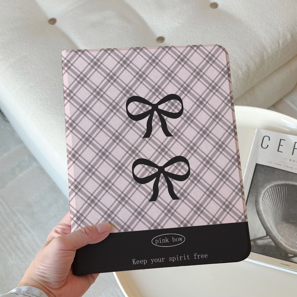 ส่งทันที เคสไอแพด โบว์ริบบิ้น Gen10 Air6 11 Pro11 2024 Gen9/8/7 Air5/4 ขัดแตะ เคสipad Gen6/5 mini7