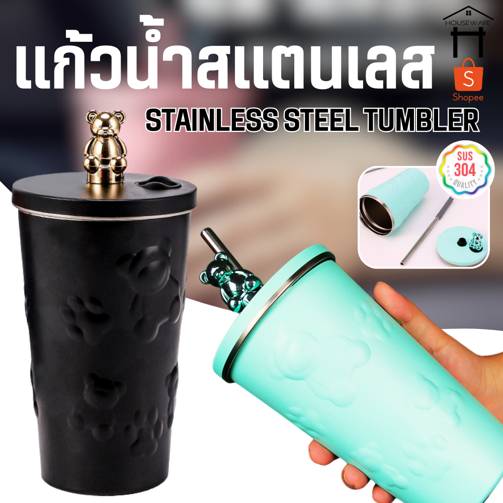 แก้วน้ำ 600/480ML แก้วเก็บความเย็น แก้วน้ำสแตนเลส แก้วน้ำร้อน แก้วกาแฟ