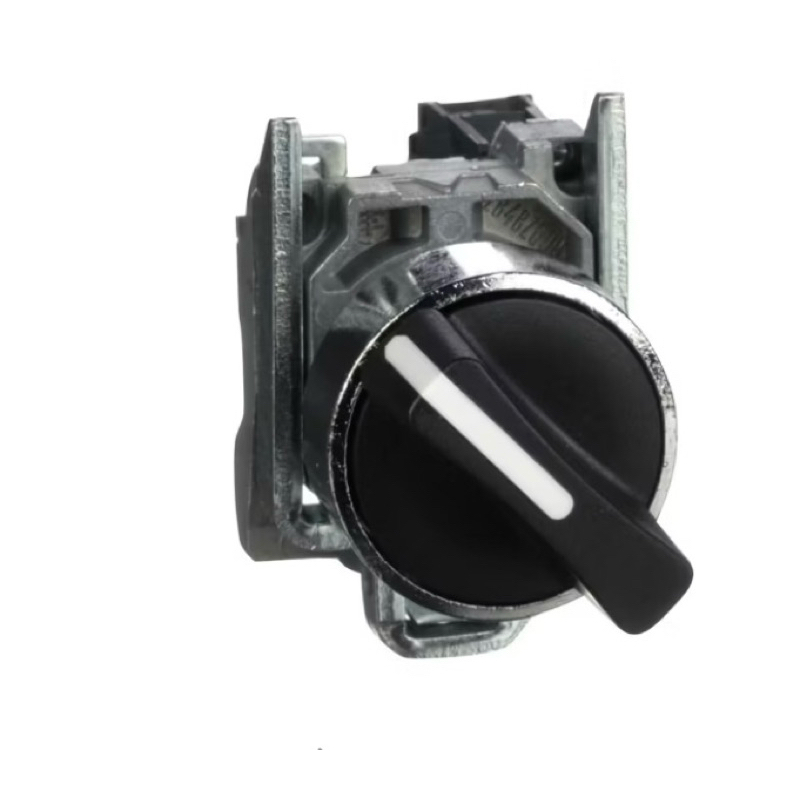 Schneider XB4BD21 metal, black, 22mm, 2 positions, stay put, 1NO, Selector switch สวิตซ์ซีเลคเตอร์ 2
