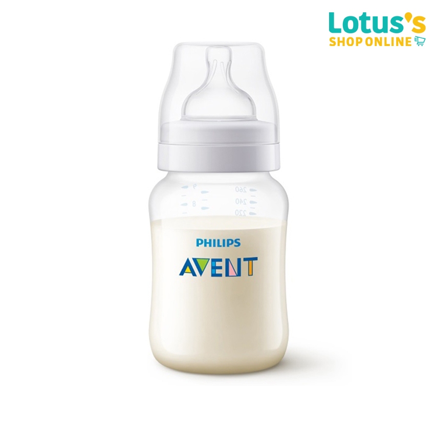 ฟิลิปส์ เอเวนท์ ขวดนม ขนาด 9 ออนซ์ รุ่น SCF813/17/27 PHILIPS AVENT ANTI COLIC BOTTLE 9 OZ#SCF813/17/27
