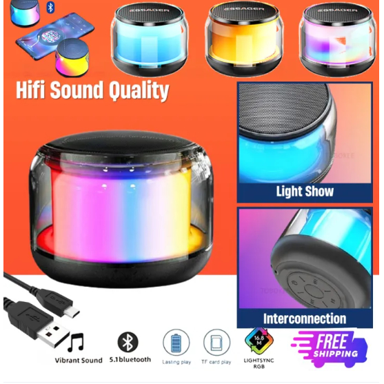 🚚พร้อมส่ง🚚รุ่น S300 ลำโพงบลูทูธ พกพา ชาร์จได้ ลำโพงสเตอริโอ  เสียงรอบทิศทาง ซับวูฟเฟอร์ ลำโพงไร้สาย Bluetooth Speaker สินค้า