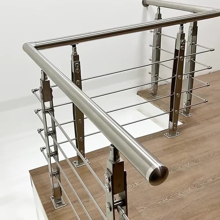 ราวบันได ราวบันไดสเตนเลส เสาบันไดสเตนเลส ราวบันไดสำเร็จรูป ราวบันไดสำเร็จรูปสเตนเลส ระเบียงกัน ระเบียงกันตกสเตนเลส 304 - รูปที่ 6