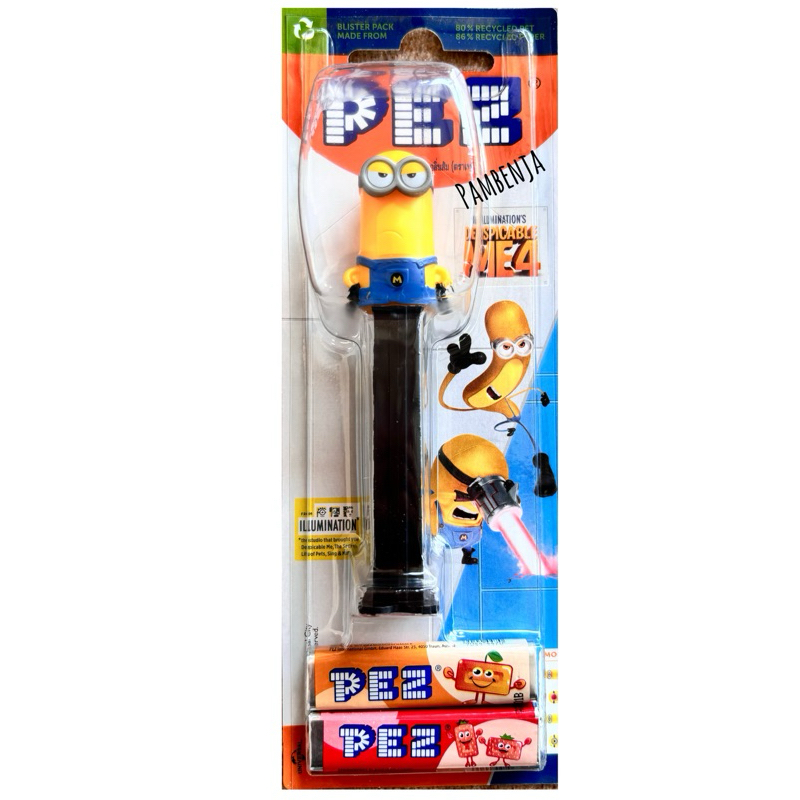 PEZ เพซ ลูกอมรสผลไม้ พร้อมแท่งการ์ตูนหัวโต ลาย MINIONS New🎉 - รูปที่ 3