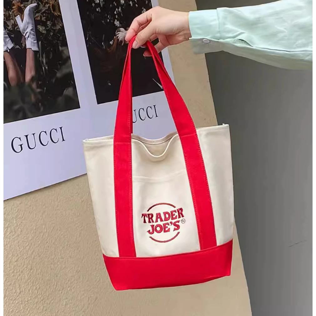 พร้อมส่ง ✅🇺🇸 แท้ 💯 Traders' Joe กระเป๋าช้อปปิ้งผ้าใบแฟชั่นกระเป๋าสะพาย จากอเมริกา🇺🇸