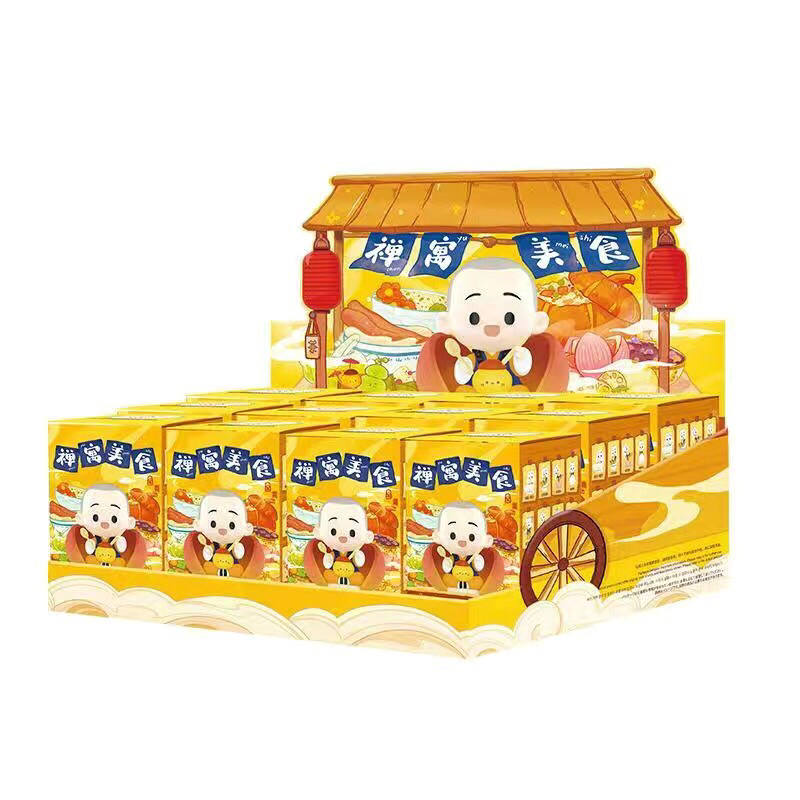 Pop mart Yichan Little Monk Zen Dwelling Food Series เณรน้อย ยกกล่อง