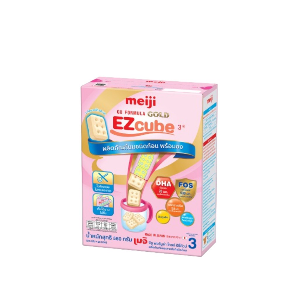 Meiji GU FORMULA GOLD EZcube นมคุณภาพพรีเมียมอันดับ 1 ในญี่ปุ่น New Lot : EXP 02/06/2026