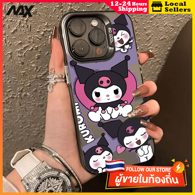 สีดำหรูหราซิลิโคนแข็งกรณีโทรศัพท์ มอนสเตอร์ที่น่ารัก for IPhone 13 12 7Plus 14 15 11 Pro MAX 8 6 7 6S Plus X XR XS