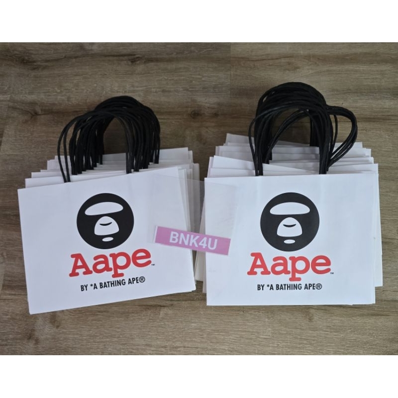 [ ของแท้ ] ถุงกระดาษ AAPE BY A BATHING APE ขนาดเล็ก (7.5*10) นิ้ว ของใหม่ พร้อมส่ง