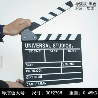 F2C กระดานสเลทคัทฉากภาพยนตร์ พร็อพถ่ายรูปมินิมอล สำหรับถ่ายหนังสามารถเขียนและลบได้ Movie Slate Film