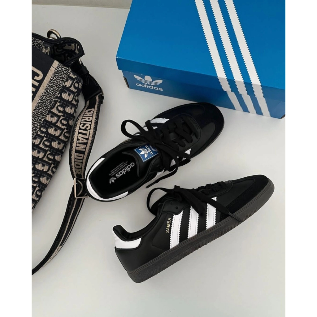 ❤ ของแท้100% รองเท้าผ้าใบ❤ ADIDAS ORIGINALS SAMBA OG B75806.B75807.ID2055.ID0478.IG5932.IE5836.IG1024.IG1025 sneakers