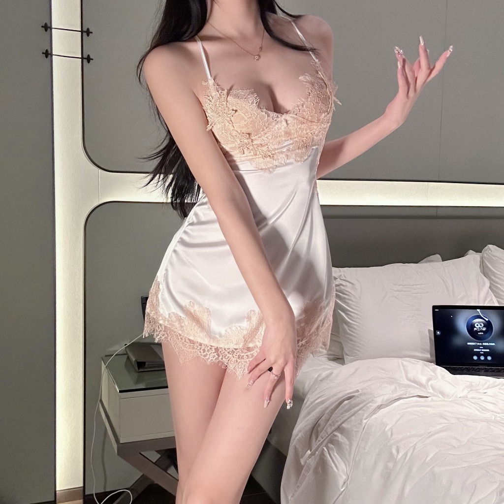 Sexy secretsชุดลูกไม้เซ็กซี่ ชุดเดรสสายเดี่ยวเซ็กซี่ รูปที่ 8