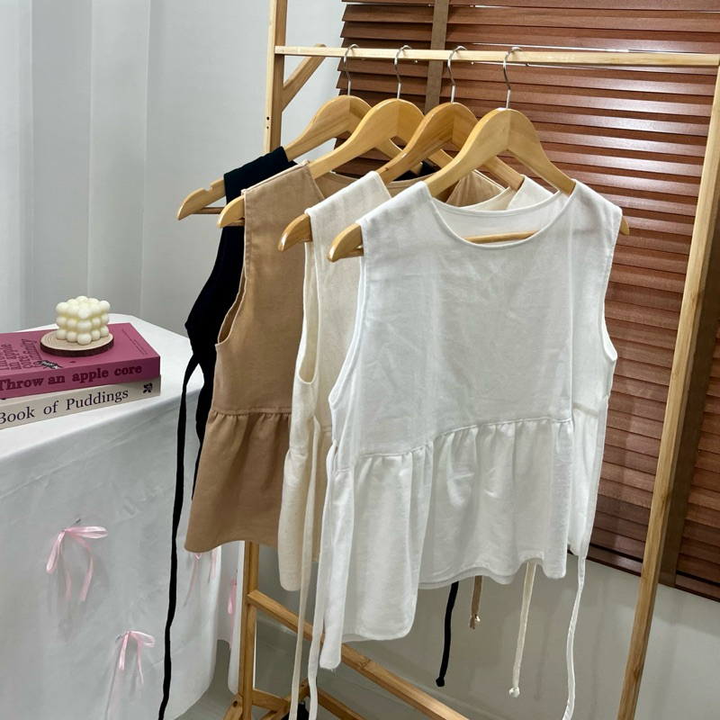 [พร้อมส่งงานไทย]🇹🇭เสื้อแขนกุดผู้หญิง ผ้าฝ้ายแท้100% สไตล์เกาหลี พี่สาวจีน ใส่สบาย ทรงเป๊ะ ตรงปก มีราคาส่ง