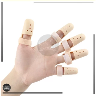 เฝือกนิ้ว ป้องกันการงอข้อปลายนิ้ว มือพลาสติกสีเนื้อ mallet finger สำหรับนิ้วล็อค ใช้ดามนิ้วสำหรับการรักษา
