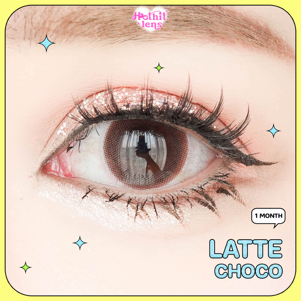 คอนแทคเลนส์ Mini Latte พร้อมส่งแบบปกติ และค่าสายตาสั้น 0.00- 10.00