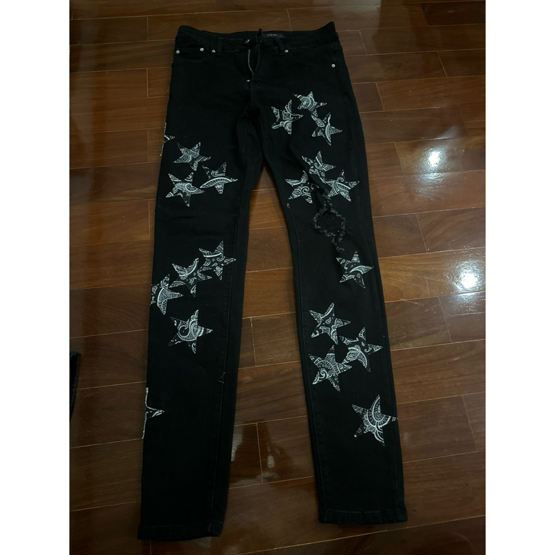 Amiri skinny jeans ลายดาว patched star size 29 ori