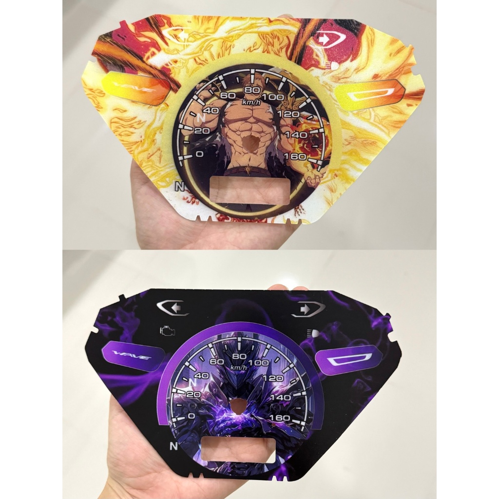 แผ่นไมล์Wave125 LED 2023 งานสกรีน