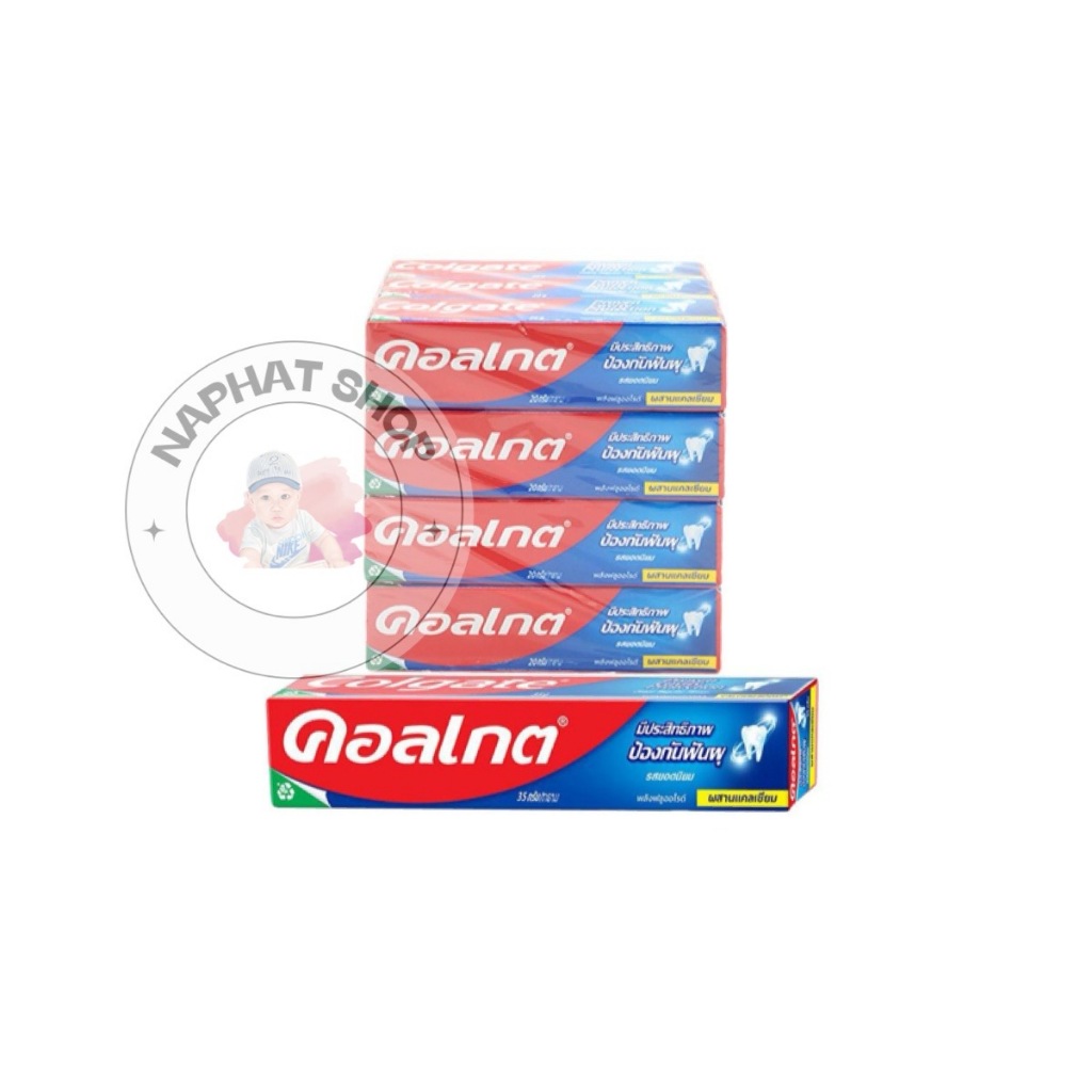 🦷🪥 ยาสีฟัน คอลเกต รสยอดนิยม ป้องกันฟันผุ ขนาด 20 กรัม Colgate Anticavity Toothpaste 20g