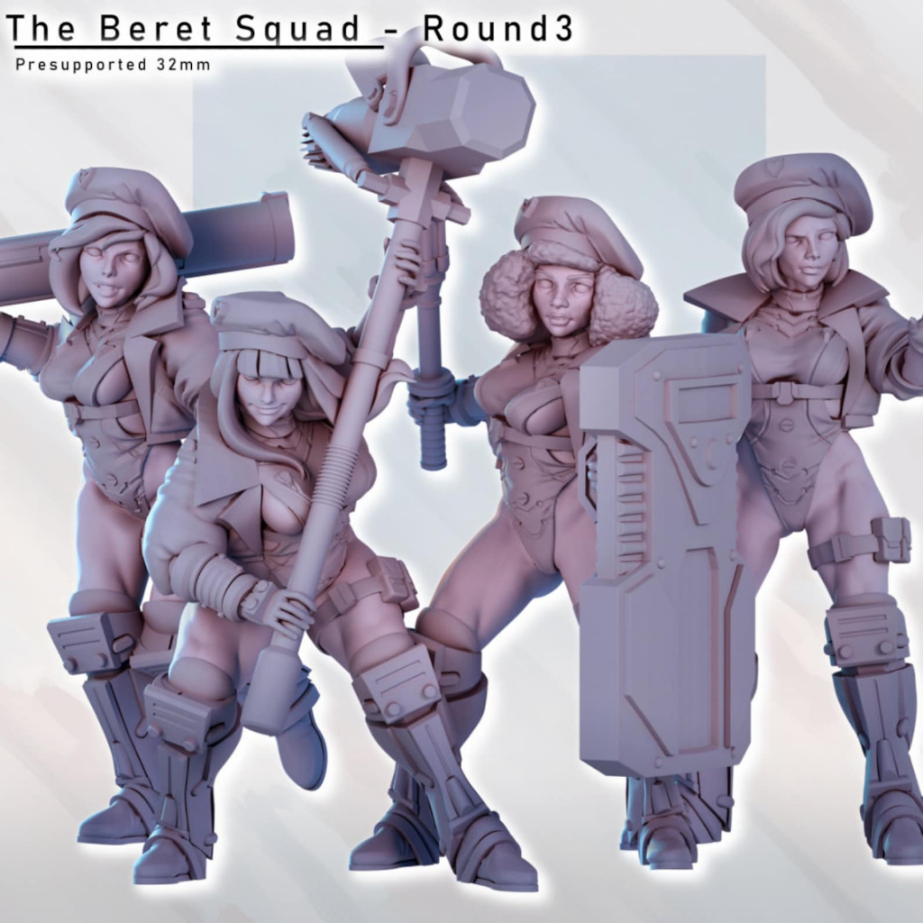 Beret Squad Melee (32mm Wargame)