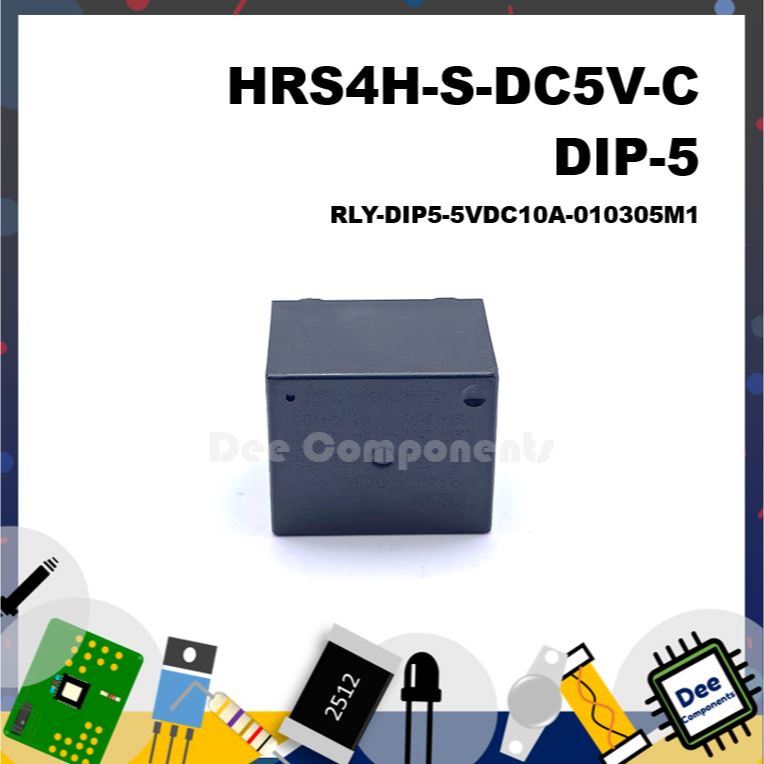 HKE HRS4H-S-DC5V-C Relay Coil 5VDC 1 Form C (SPDT) Contact Rating DIP-5 RLY-DIP5-5VDC10A-010305M1