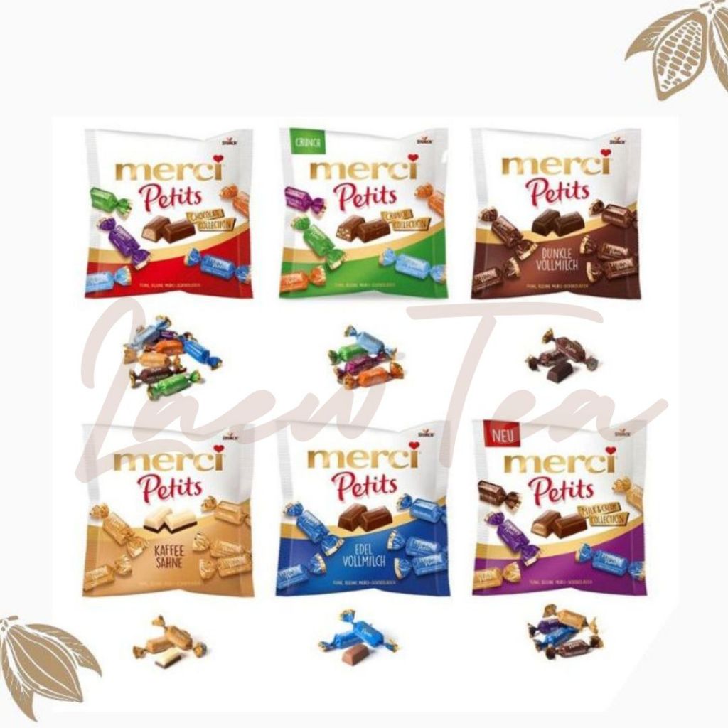 ช็อคโกแลต Merci Petits 125g นำเข้าจากต่างประเทศ มี 5 รสชาติ(วันหมดอายุในรายละเอียดด้านล่าง)