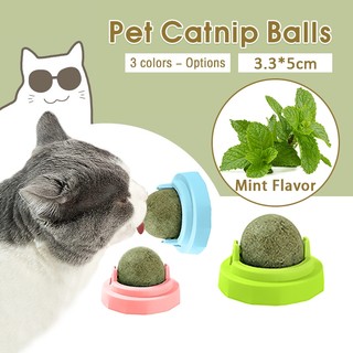 กัญชาแมว แคทนิปบอล แคทนิปบอลแมวเลีย ติดกำแพง ไม่กลิ้งหาย catnip ball