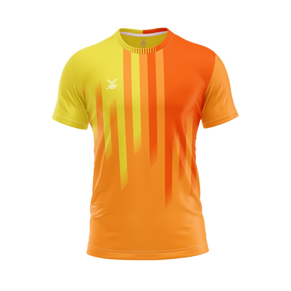 FBT เสื้อฟุตบอลพิมพ์ลาย เสื้อกีฬาคอกลม รหัส A2A236