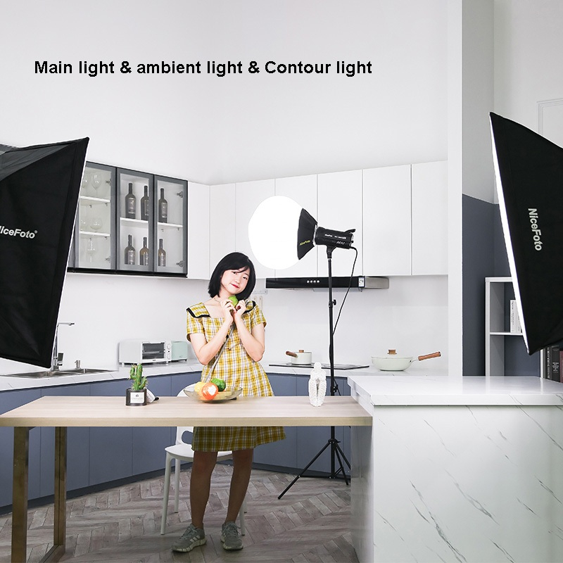 NiceFoto ชุดไฟ Studio KT-HC404 Set 3 Point Light LED / KT-HC-303 HOME STUDIO Set / KT-HC-302 Beauty Set ประกัน 1 ปี