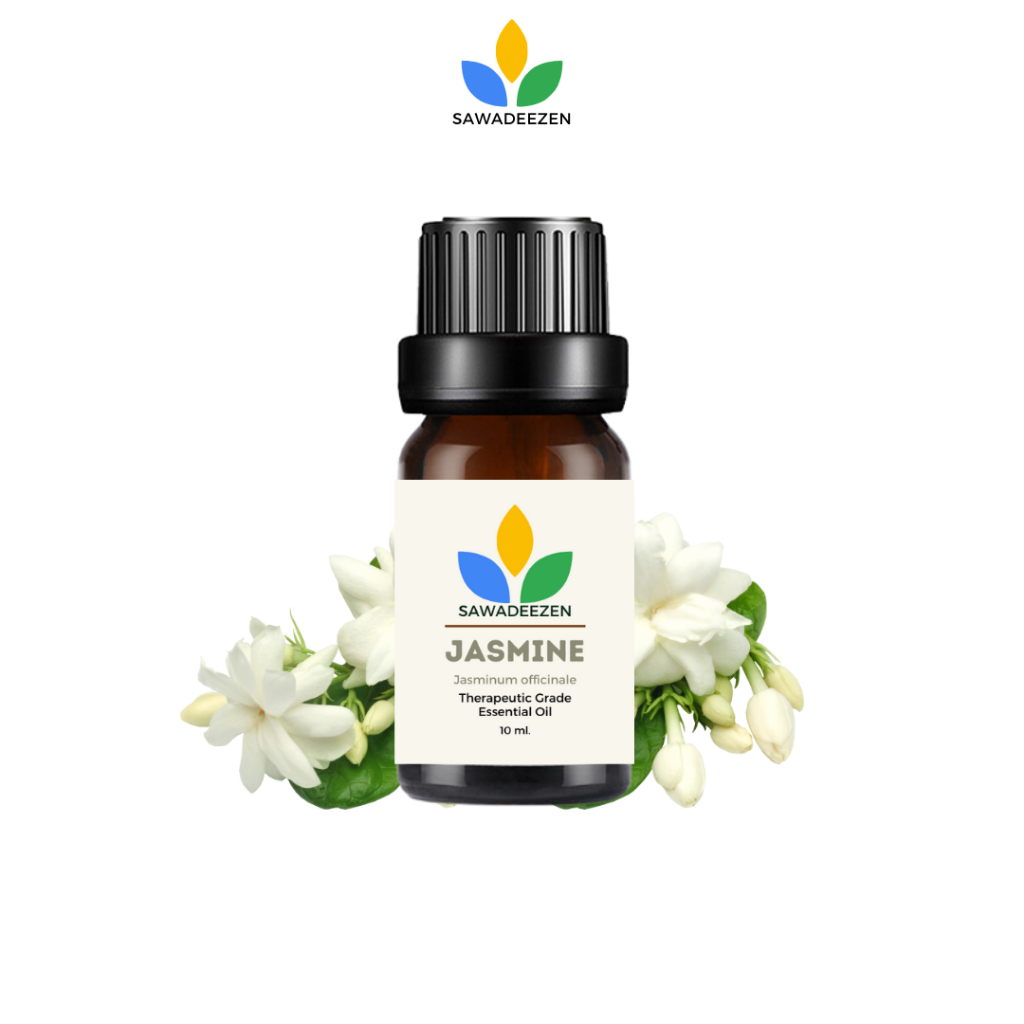 Jasmine Essential Oil 100% Pure Therapeutic Grade 10 ml น้ำมันหอมระเหย กลิ่น ดอกมะลิ Aroma Oil|SawadeeZen