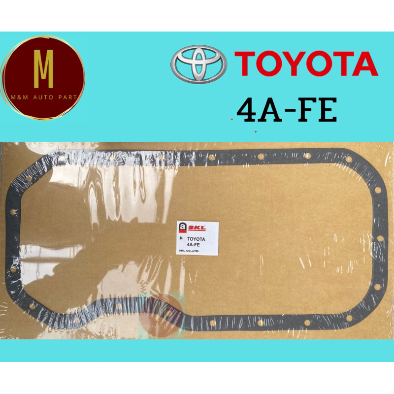 ประเก็นแคร้ง TOYOTA 4AFE AE100 AE101 AE104 AT190 16V COROLLA 1600CC ยี่ห้อ skl