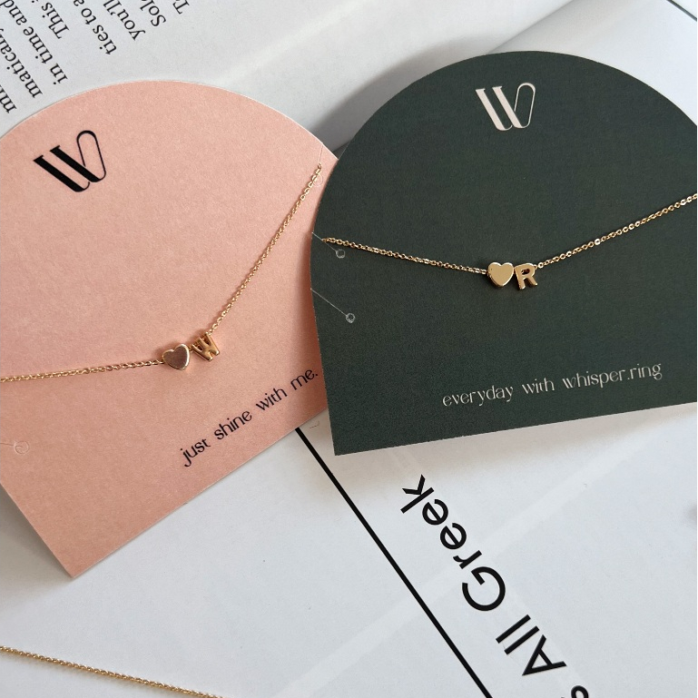 whisper.ring - LOVE ME Necklace (A-Z)