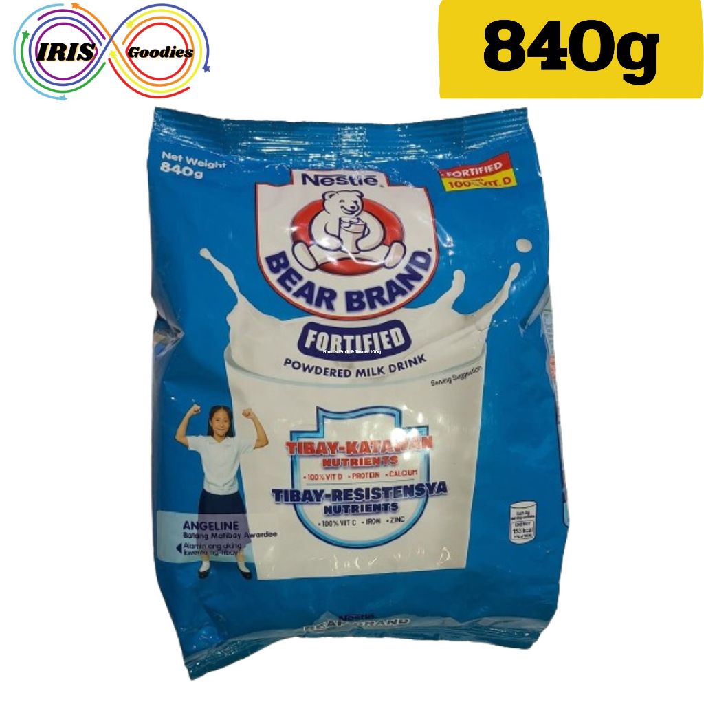 Bear Brand Fortified Powdered Milk 840g (Expiry Date : 30 Sep 2026)