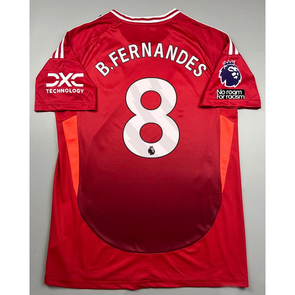 เสื้อบอล แฟนบอล แมนยู เหย้า 2024-25 B.FERNANDES HOJLUND GARNACHO RASHFORD และอื่นๆ อาร์มพรีเมียร์ลีค Man U Home 2024