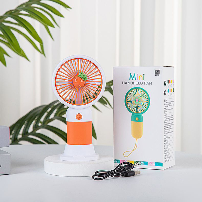 พัดลมไฟฟ้ามือถือ พัดลมตั้งโต๊ะผลไม้ขนาดเล็ก พัดลมพกพากลางแจ้งขนาดเล็ก - รูปที่ 4