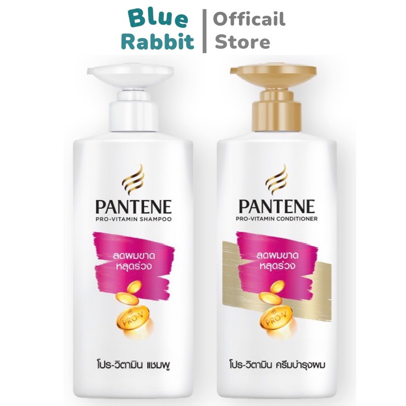 [แพคคู่] แชมพู+ครีมนวด Pantene แชมพูแพนทีน Pantene แพนทีน โปร-วี สูตรผมยาวสวยแข็งแรง แชมพู Long&Stro