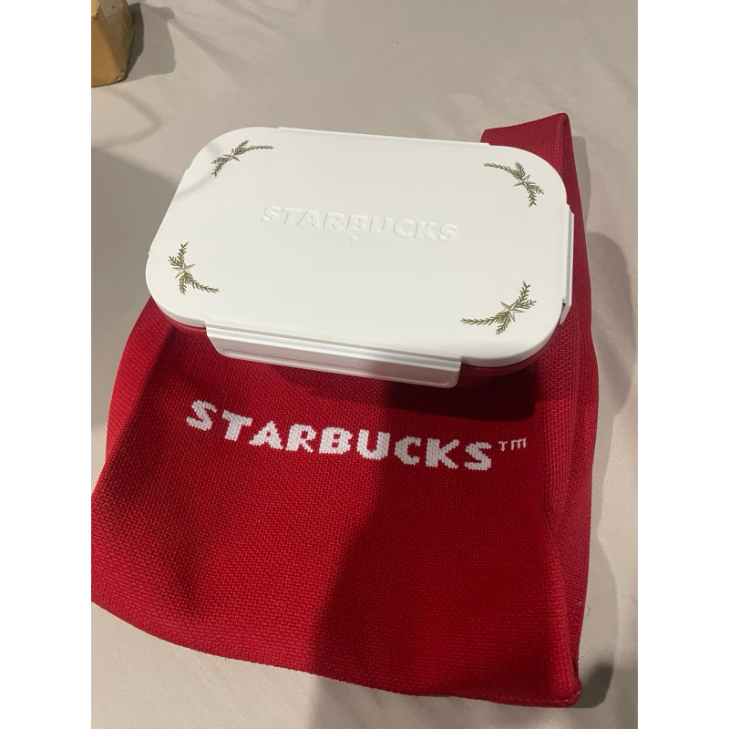 กล่องใส่อาหาร starbuckซิลิโคนของแท้💯 ไม่ผ่านการใช้งาน พับได้ ของใหม่พร้อมถุงผ้าสีแดง. thumbnail 4