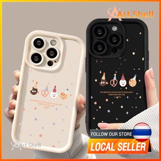 ส่งจากไทยเคส iphone 7P 8P 11 13 14 Pro Max กล้องป้องกันมิตรกับสิ่งแวดล้อมกันกระแทกดอก ปาร์ตี้บิสกิต