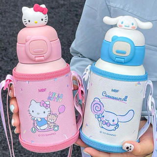 พร้อมส่ง!! กระติกน้ำเด็ก ขวดน้ำเด็ก กระบอกน้ำ พกพาไปโรงเรียนสะดวก วัสดุสแตนเลส 304 ราคาส่ง
