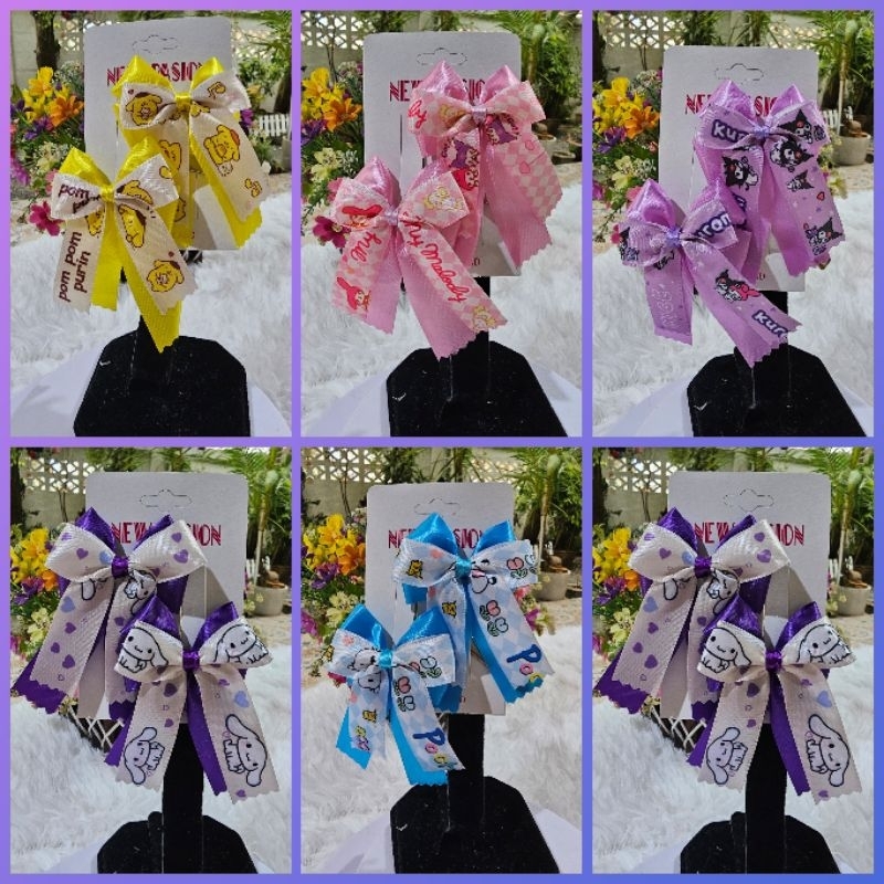 โบว์นักเรียน ริบบิ้นลายตุ๊กตา มีแบบกิ๊บ และแบบยางรัด มี 5 สีหวาน เหมาะสำหรับน้องๆ อนุบาล ประถม