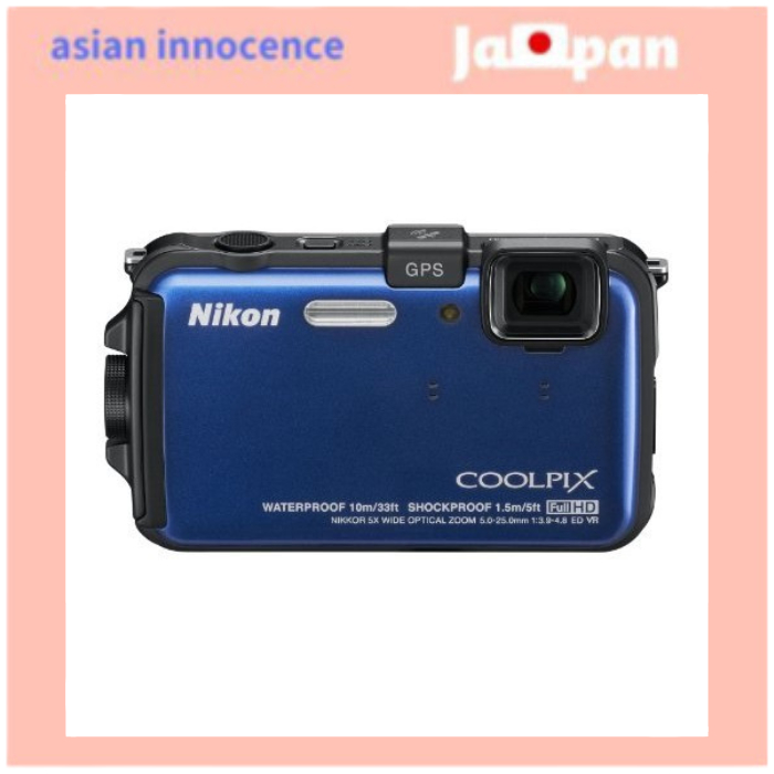 ส่งตรงจากญี่ปุ่น กล้องดิจิตอล Nikon Coolpix Aw100 Ocean Blue Aw100Bl
